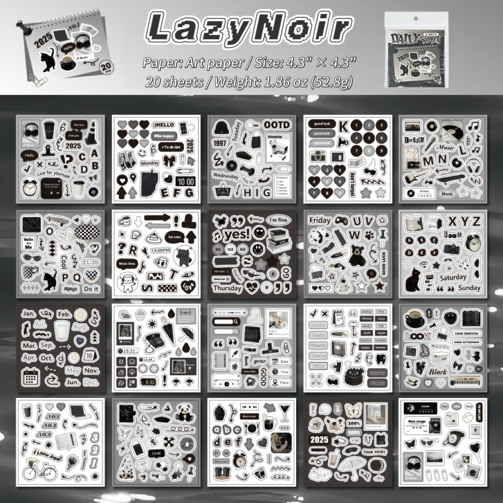 「Daily Notes」Sticker Book Collection