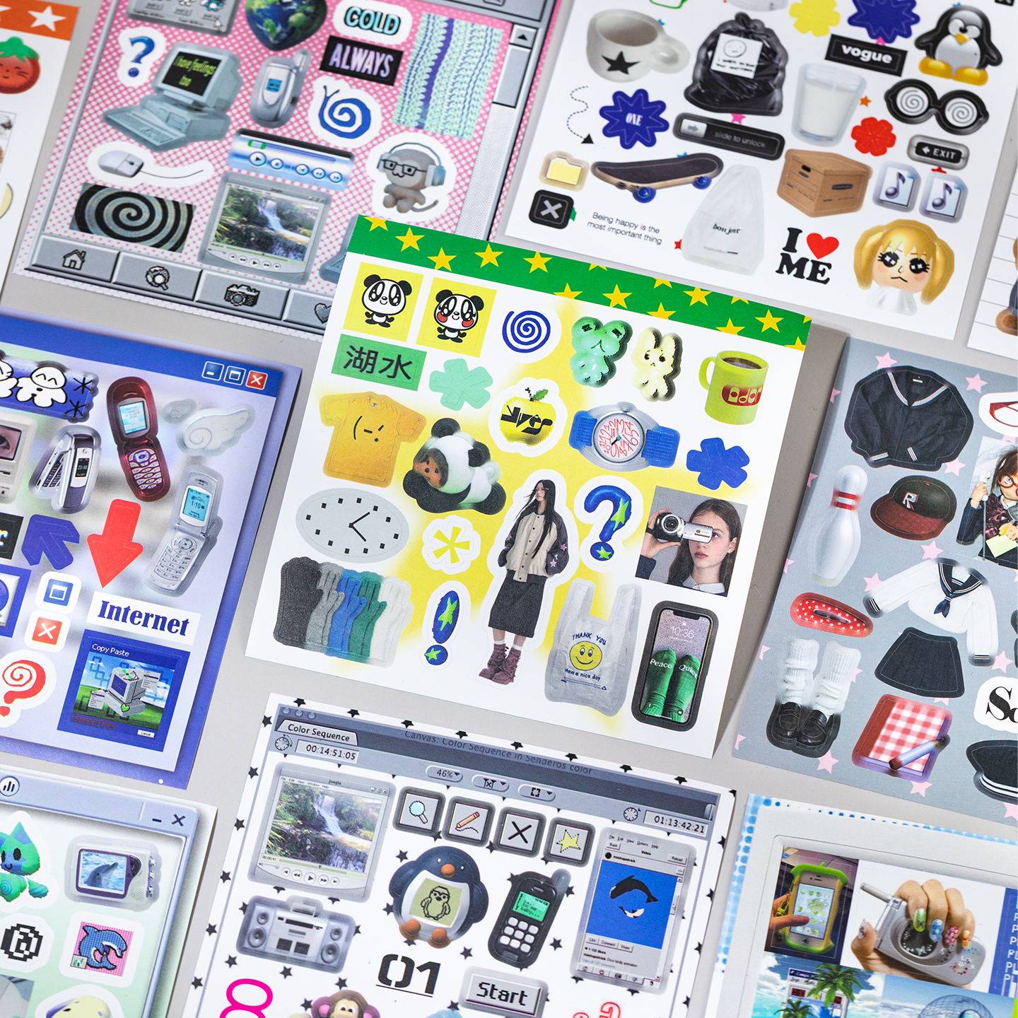 「Y2K Throwback」Sticker Book Duo