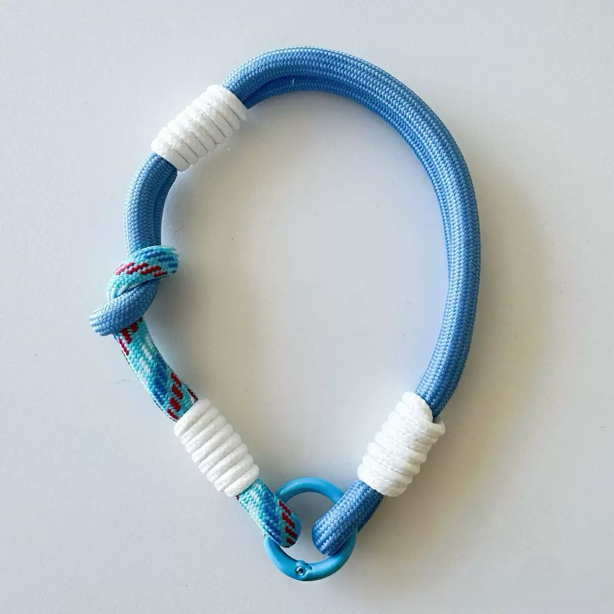 Color-block single-loop lanyard