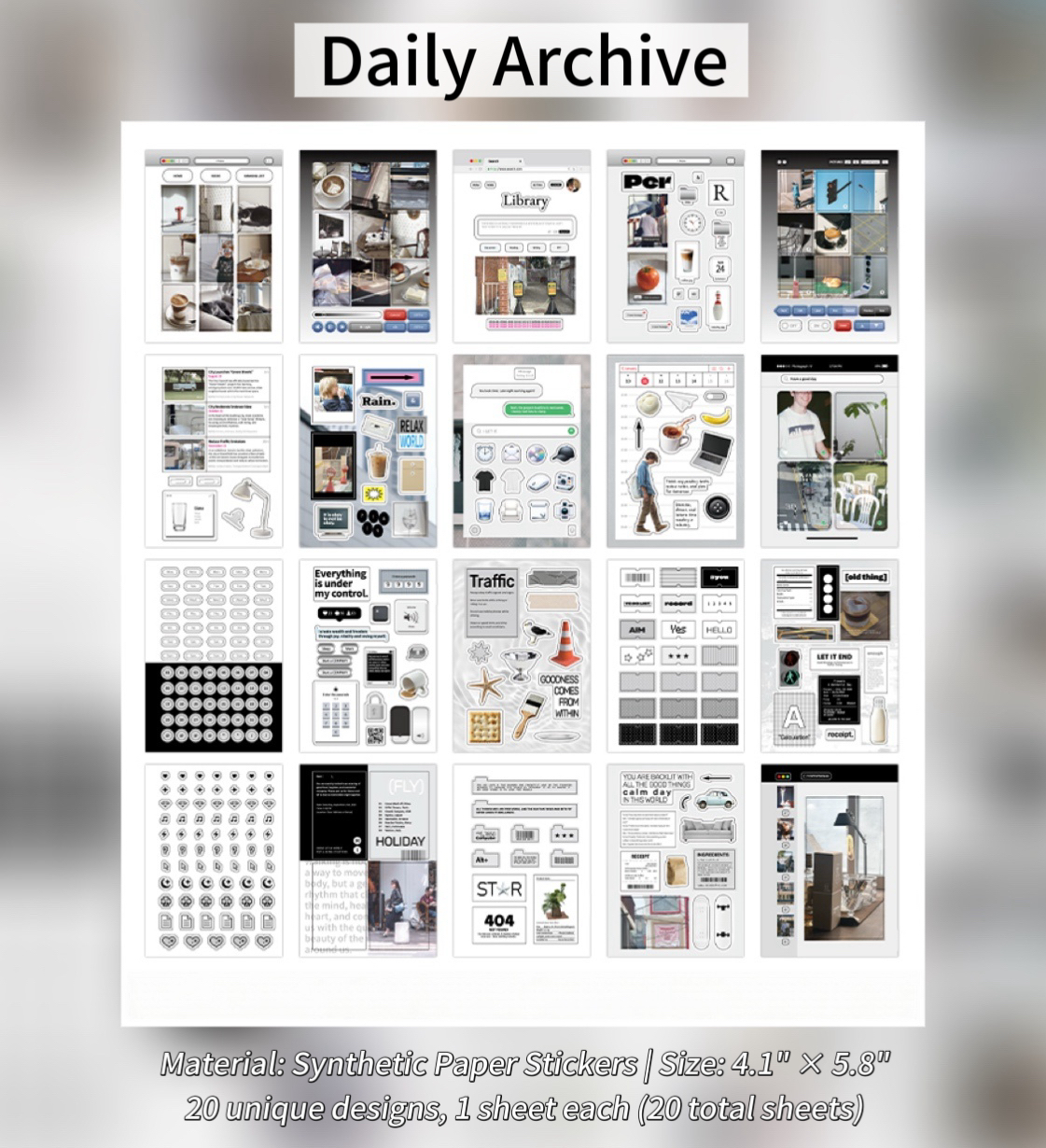「Everyday Light & Shade」Sticker Set Duo