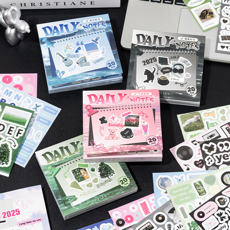 「Daily Notes」Sticker Book Collection