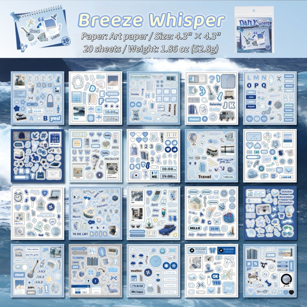 「Daily Notes」Sticker Book Collection