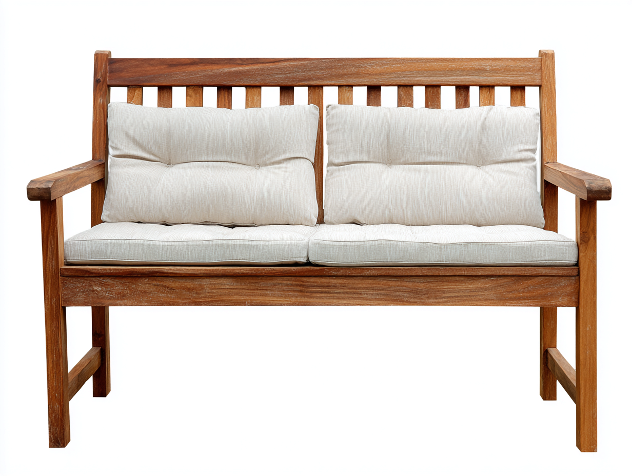 Banc de jardin bois massif design classique 140x60x90 cm - bois naturel - style traditionnel-Casamymart