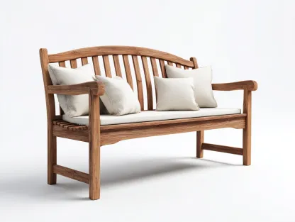 Banc de jardin en bois naturel pour extérieur 150x60x90 cm - bois naturel - style classique-Casamymart