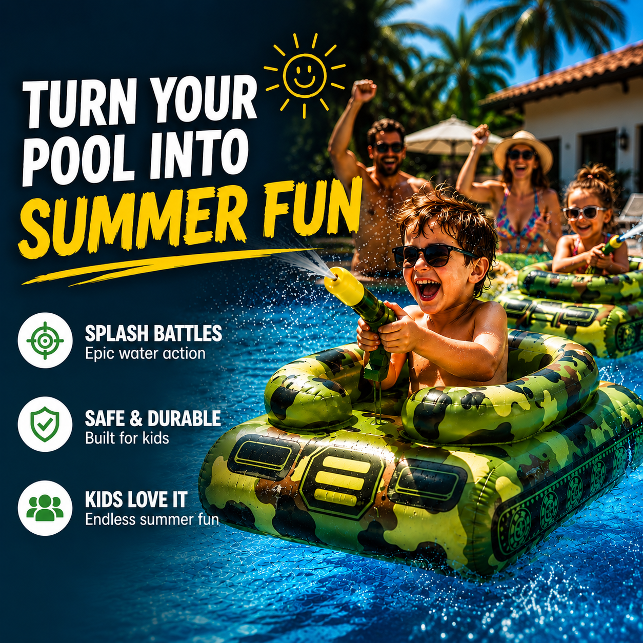 Splash & Blast Kids Pool Float 