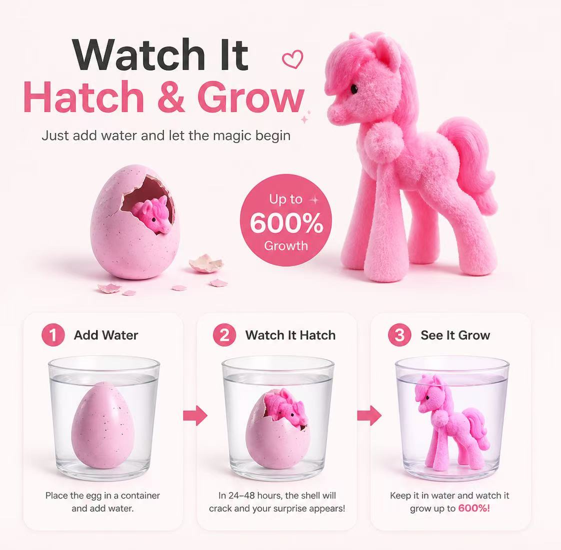 Hatching Surprise Unicorn Eggs® 6 pack