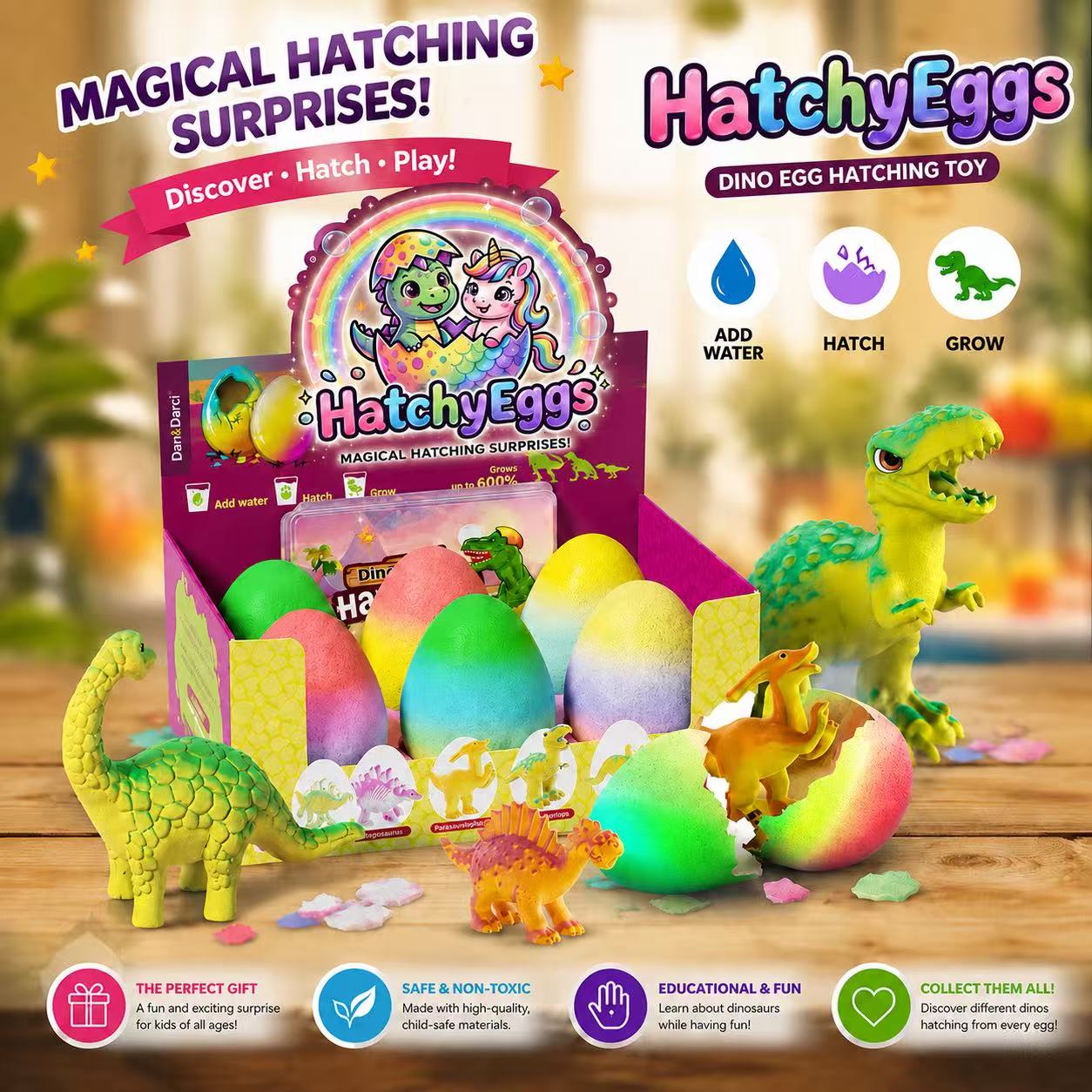 Hatching Surprise Dinosaur Eggs® 6 Pack