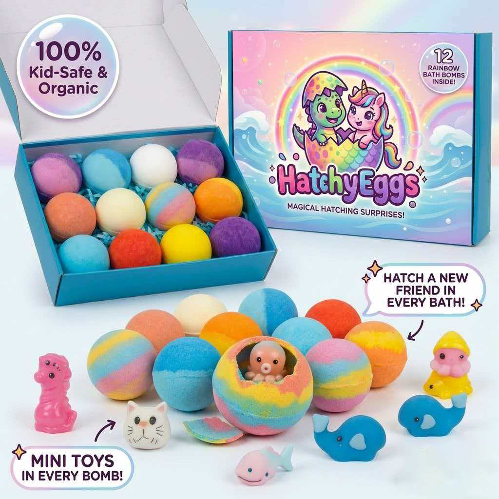 Hatchy Bath Bomb 12 Pack
