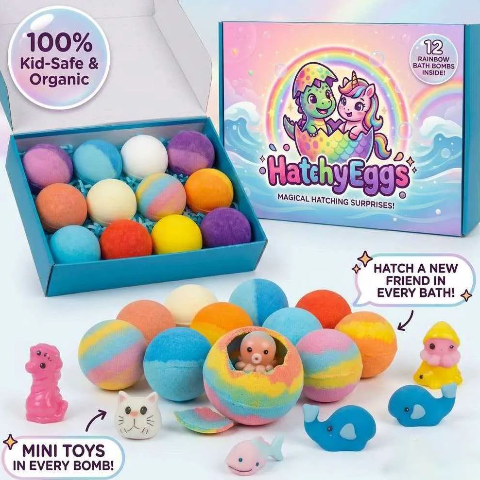 Hatchy Bath Bomb 12 Pack