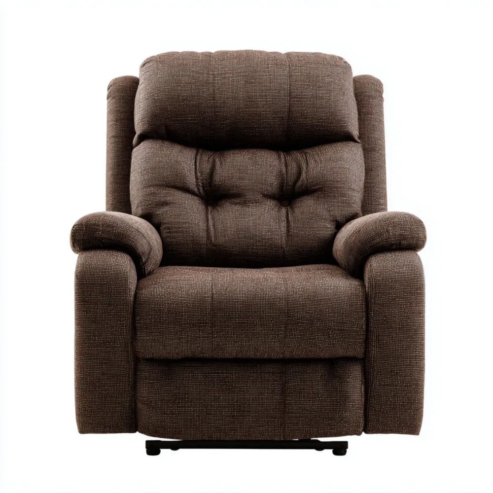 Relaxsessel Stoffpolsterung 85x90x105 cm - Dunkelbraun - Bequeme Liegefunktion