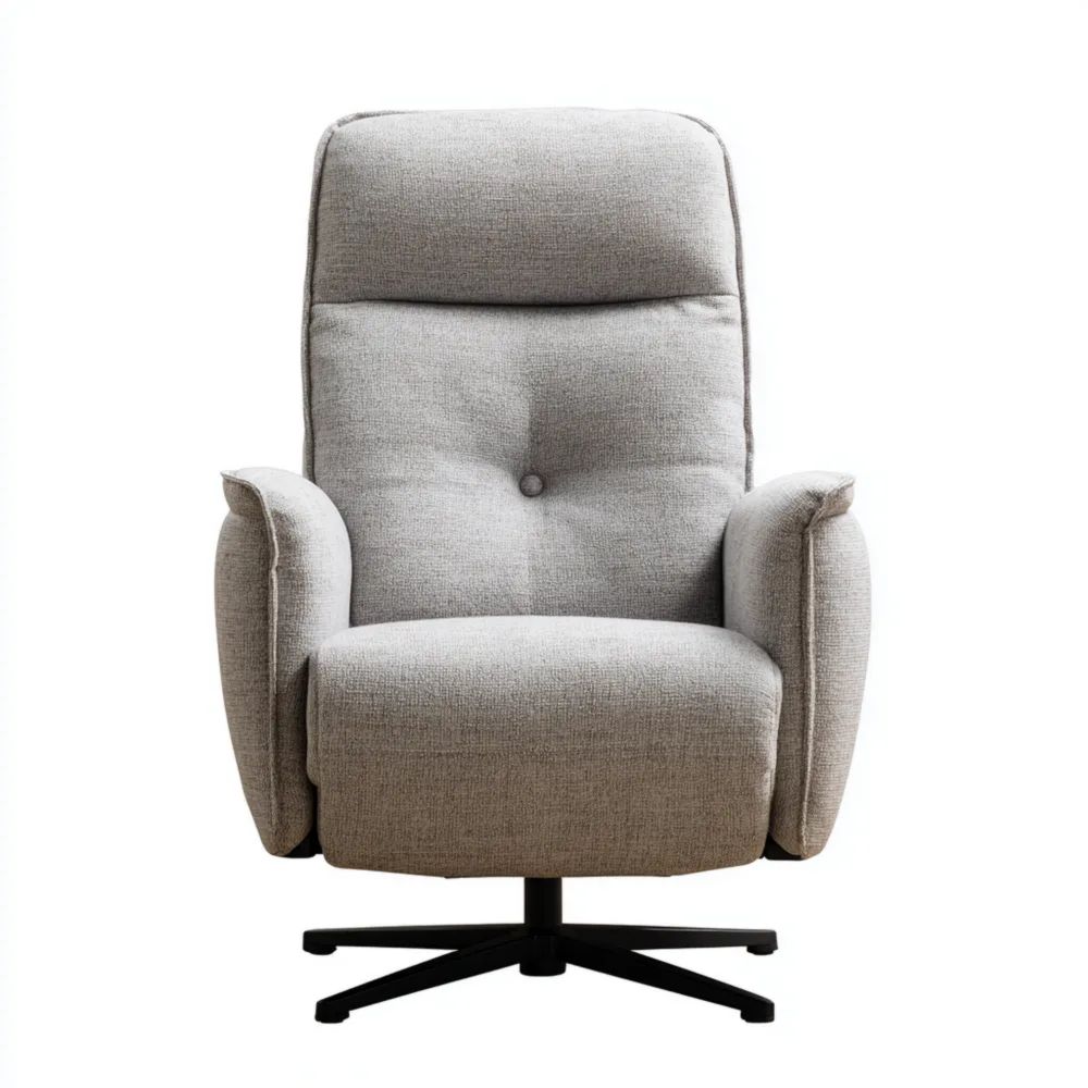 Relaxsessel Stoff 100x85x110 cm - Hellgrau - Modernes Design