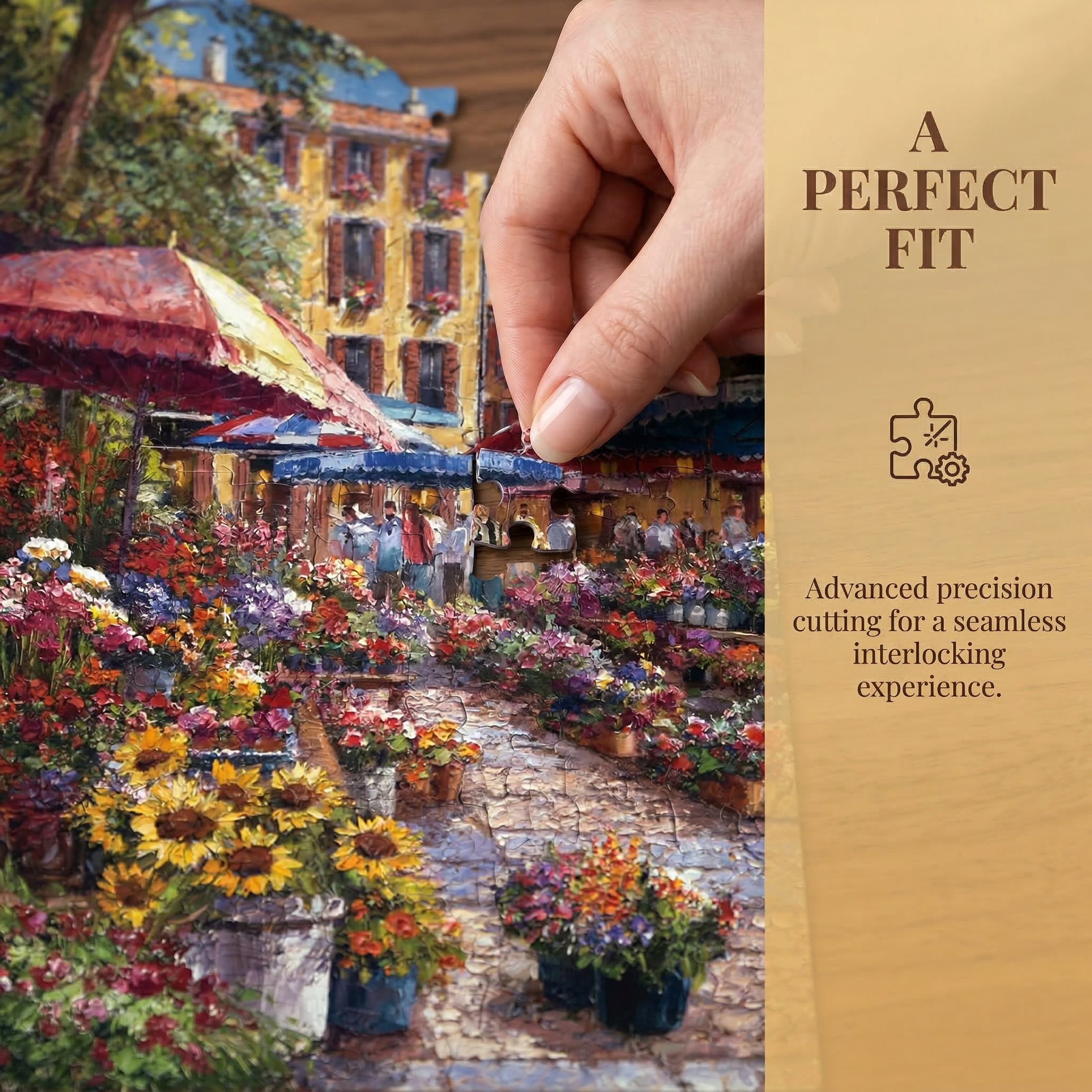 Provence Style Oil Painting Puzzle - 1000 Pieces - Children & Adults - Entertainment, Stress Relief, Brain Training 