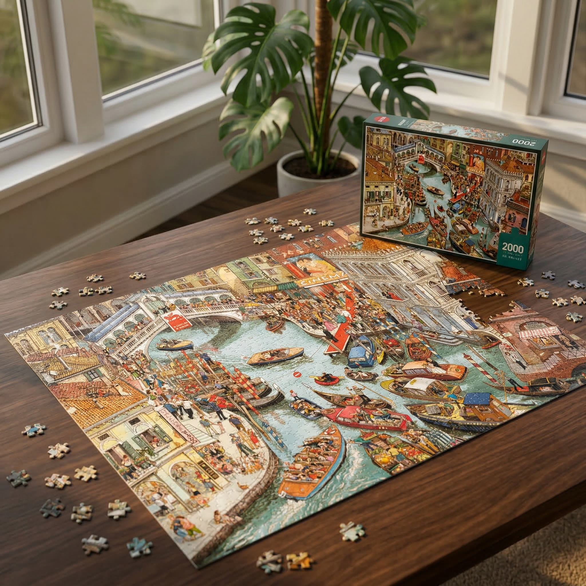"Venice Water City" Puzzle of Italy - 2000 Pieces - Difficult for Adults