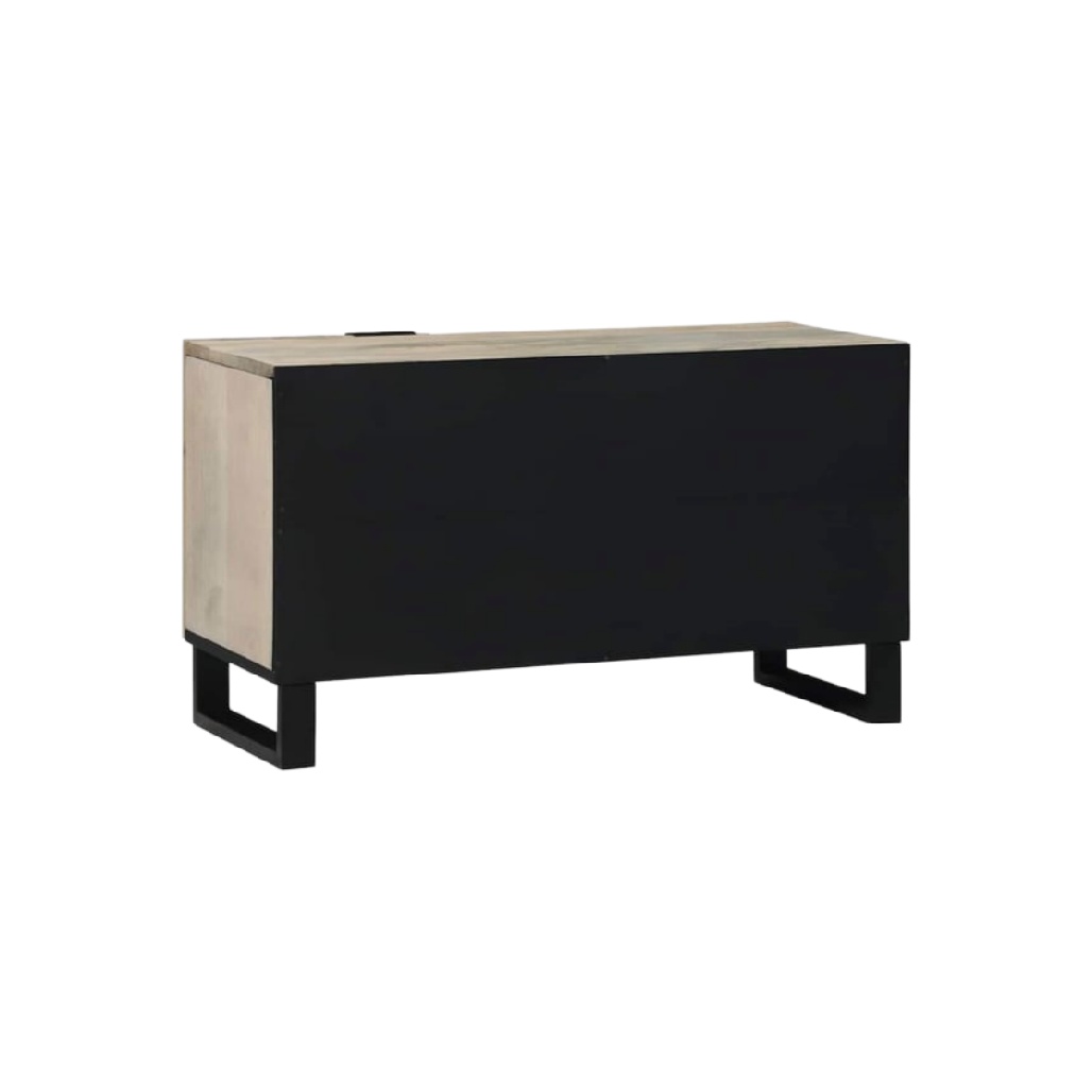 Organiseur de Bureau en Bois avec Pieds en U en Métal-zonelyhome