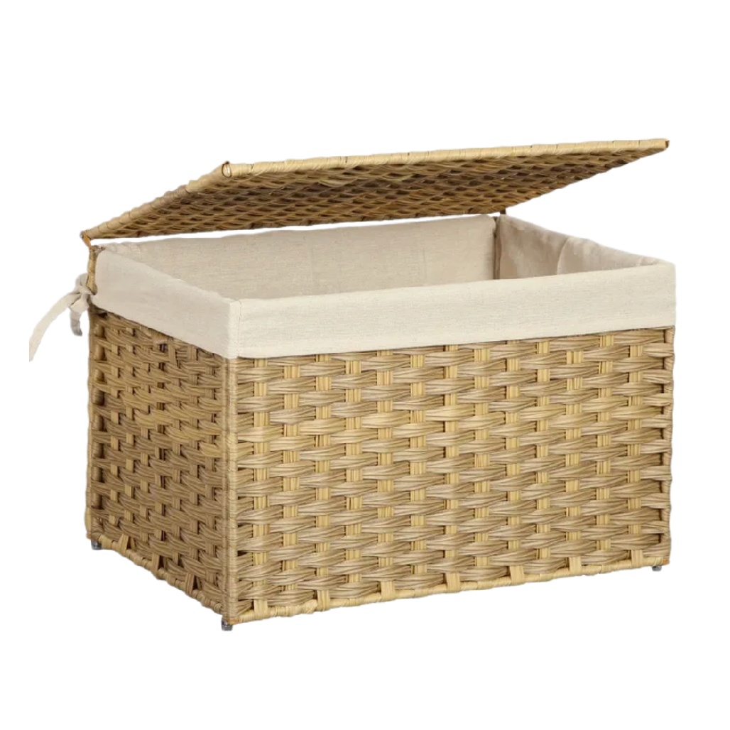 Coffre de rangement de jardin noir - Banc de rangement extérieur-briohabitat