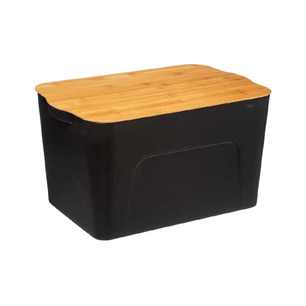 Coffre de rangement extérieur en plastique aspect bois - 130 Litres-briohabitat
