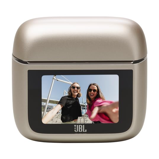 JBL Tour Pro 3, Écouteurs sans Fil, étui Intelligent de Recharge, 40h d'autonomie, avec Réduction de Bruit Adaptative, Bluetooth, Son Spatial 360, Marron