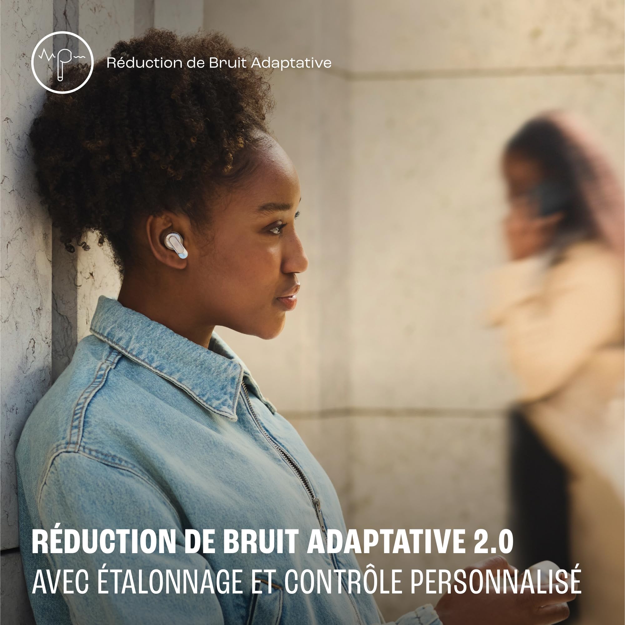 JBL Tour Pro 3, Écouteurs sans Fil, étui Intelligent de Recharge, 40h d'autonomie, avec Réduction de Bruit Adaptative, Bluetooth, Son Spatial 360, Marron