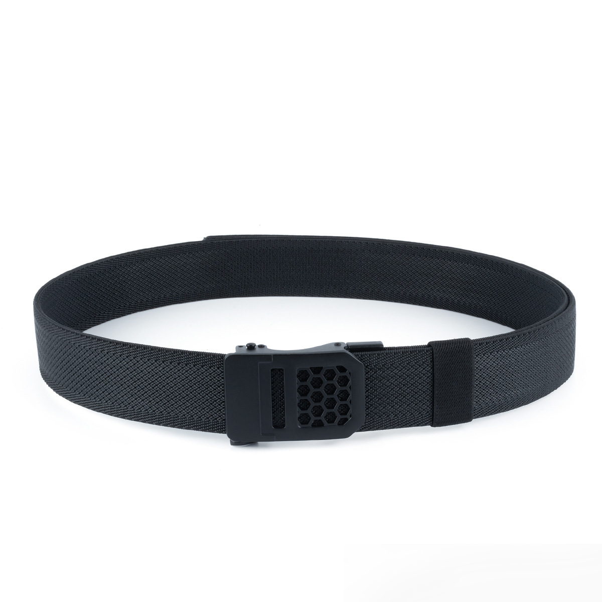 New Men's Outdoor Nylon Tactical Belt — Woven Style with Toothless Automatic Buckle