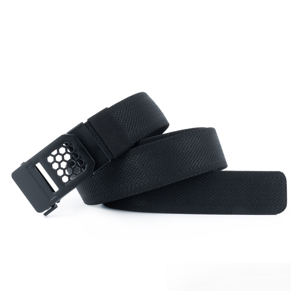 New Men's Outdoor Nylon Tactical Belt — Woven Style with Toothless Automatic Buckle