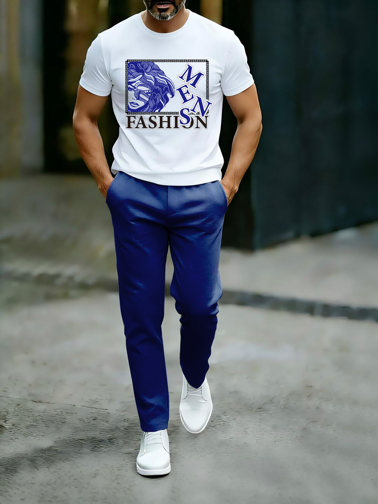 Men's Cotton Short Sleeve & Pants Outfit