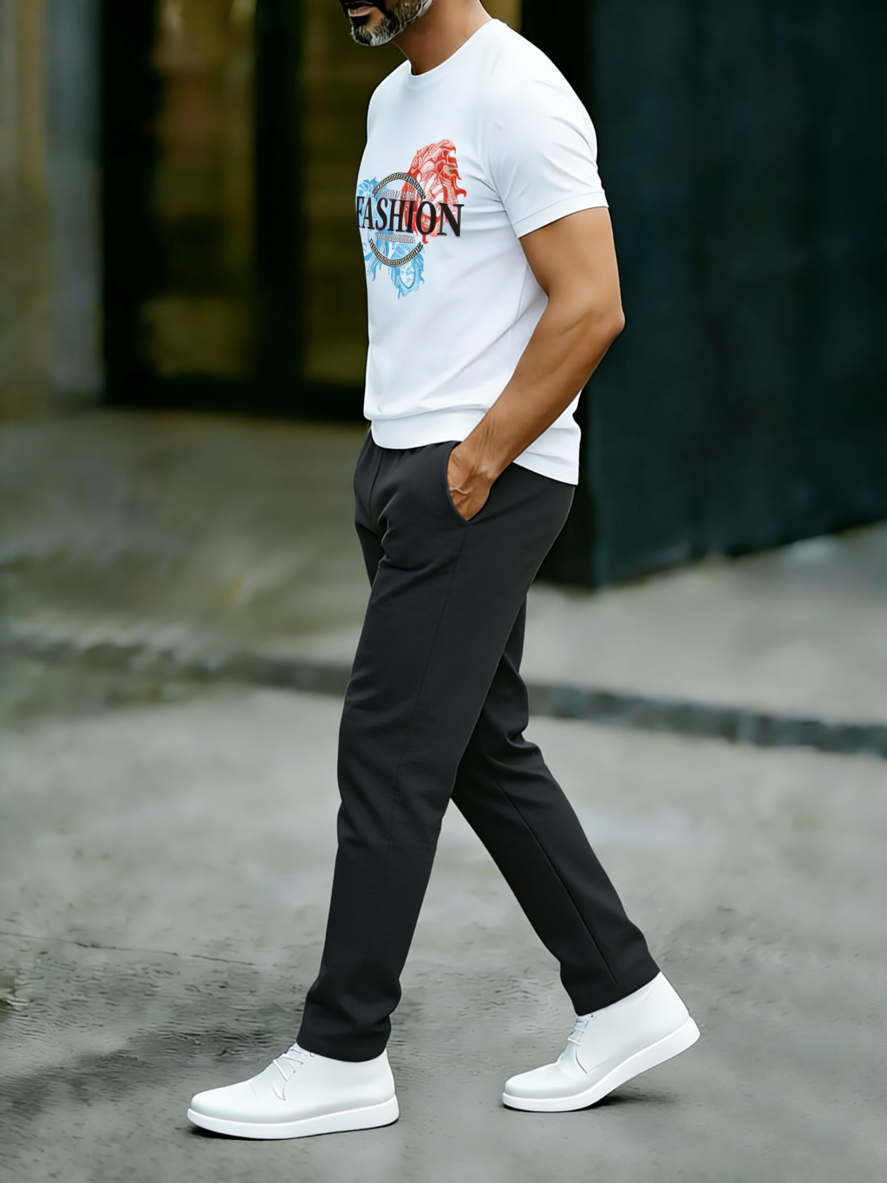 Men's Cotton Short Sleeve & Pants Outfit