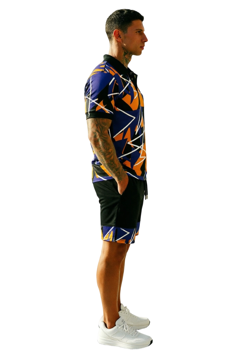 Athletic-Casual All-Over Print Matching Set