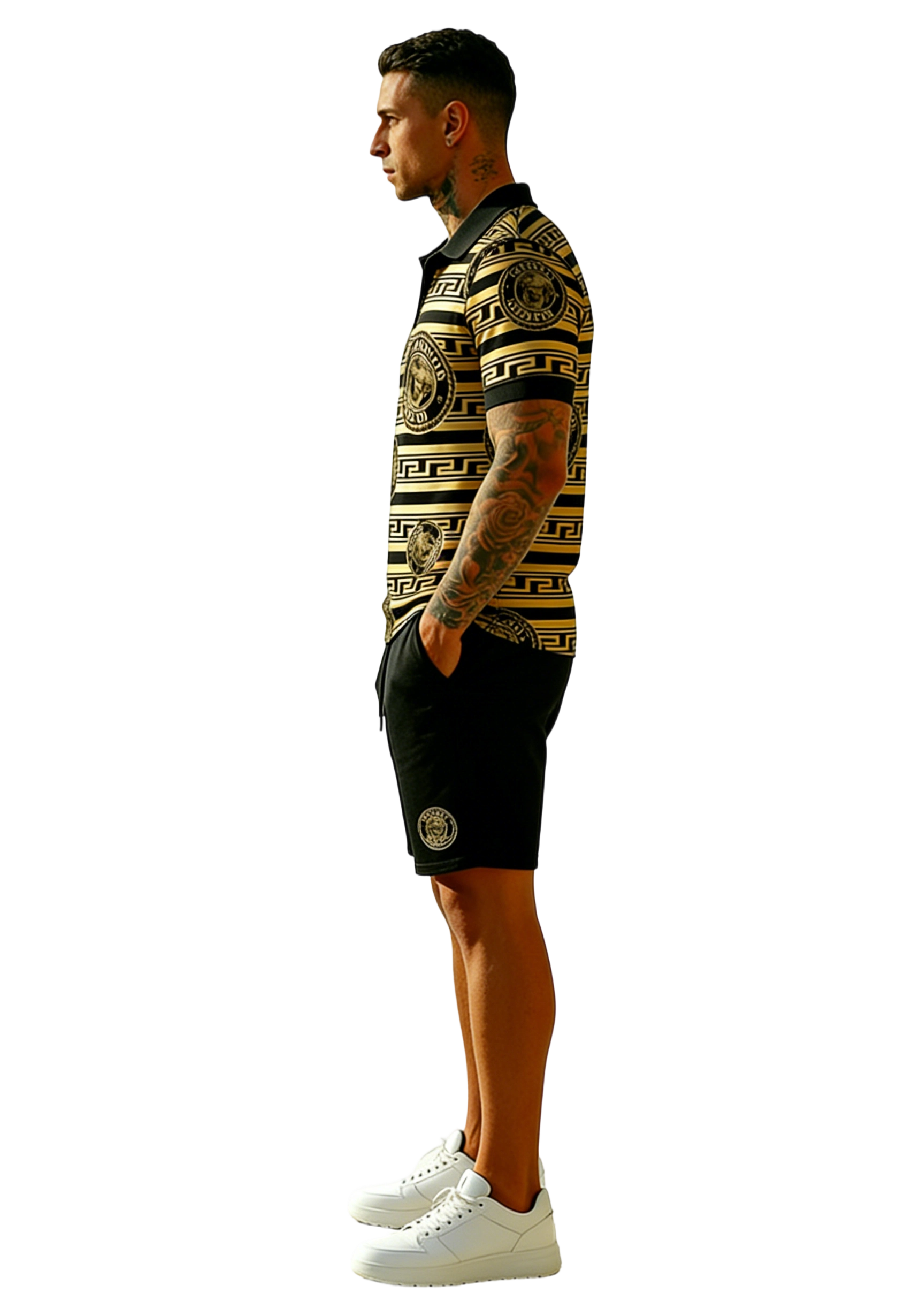 Athletic-Casual All-Over Print Matching Set