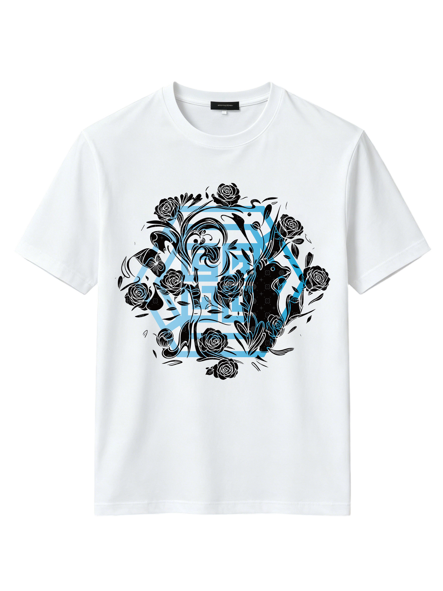 Short Sleeve T-Shirt & Pants Set Luxury Inspired Print Breathable Lightweight 2-Piece Outfit S-5XL