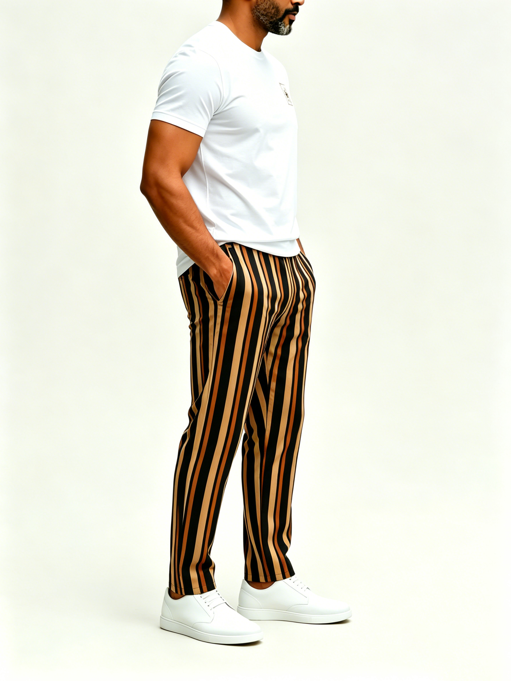 Short Sleeve T-Shirt & Pants Set Luxury Inspired Print Breathable Lightweight 2-Piece Outfit S-5XL