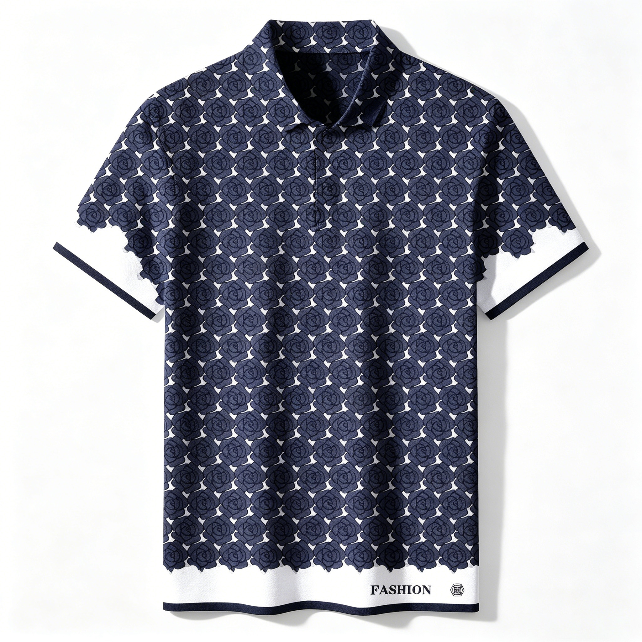 Collared Polo Shirt & Trousers Set — Luxury Brand-Style Printed Casual Sportswear, Sizes S–5XL (Including Plus Sizes)