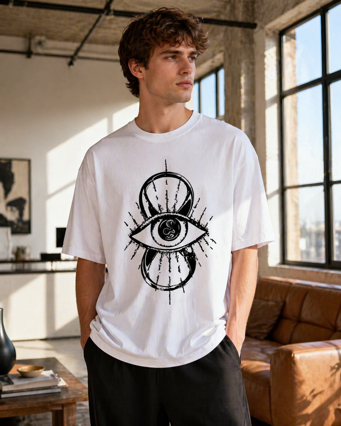Healthy Fabric Crew Neck T-Shirt, Breathable Short Sleeve Top, S-5XL Plus Sizes Available