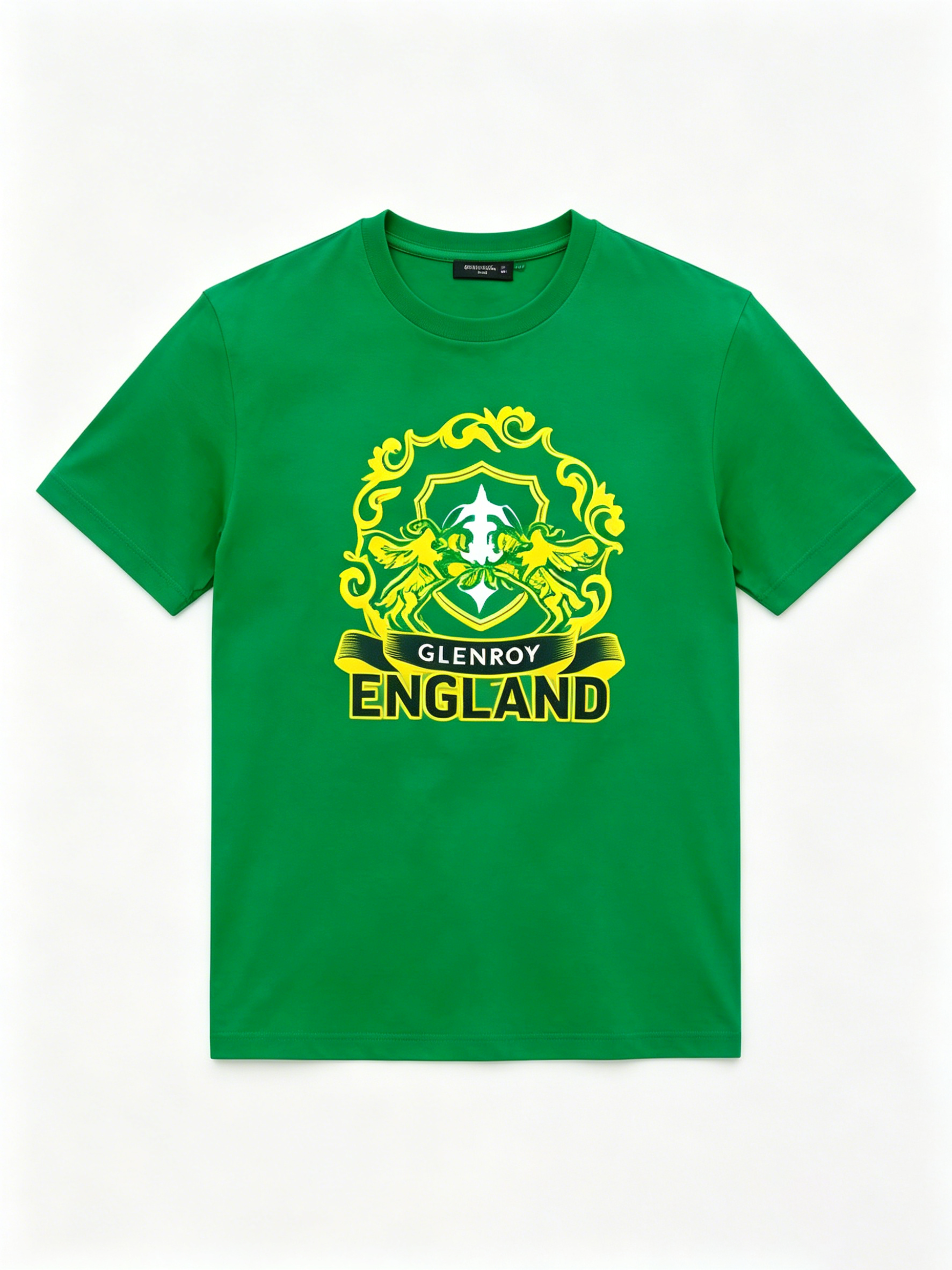 Crew Neck Tee & Long Pants Set High Street Fashion Luxury Brand Print Casual Tracksuit Plus Size