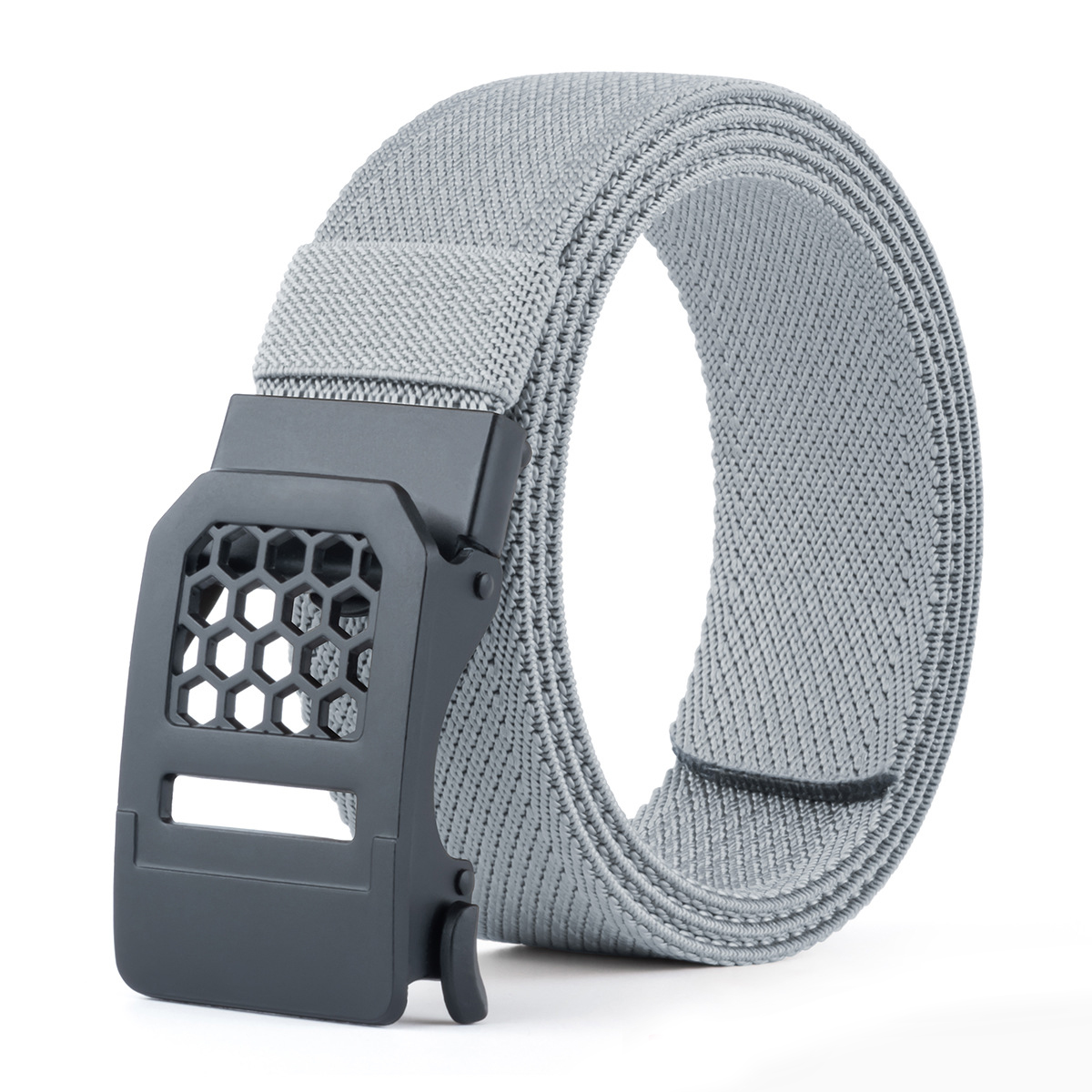 New Men's Outdoor Nylon Tactical Belt — Woven Style with Toothless Automatic Buckle