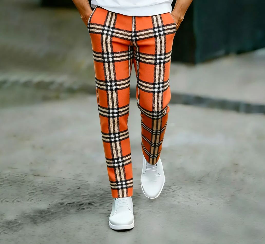 Crew Neck Tee & Long Pants Set High Street Fashion Luxury Brand Print Casual Tracksuit Plus Size