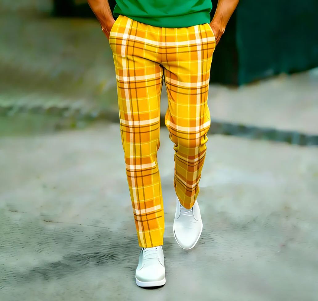 Crew Neck Tee & Long Pants Set High Street Fashion Luxury Brand Print Casual Tracksuit Plus Size