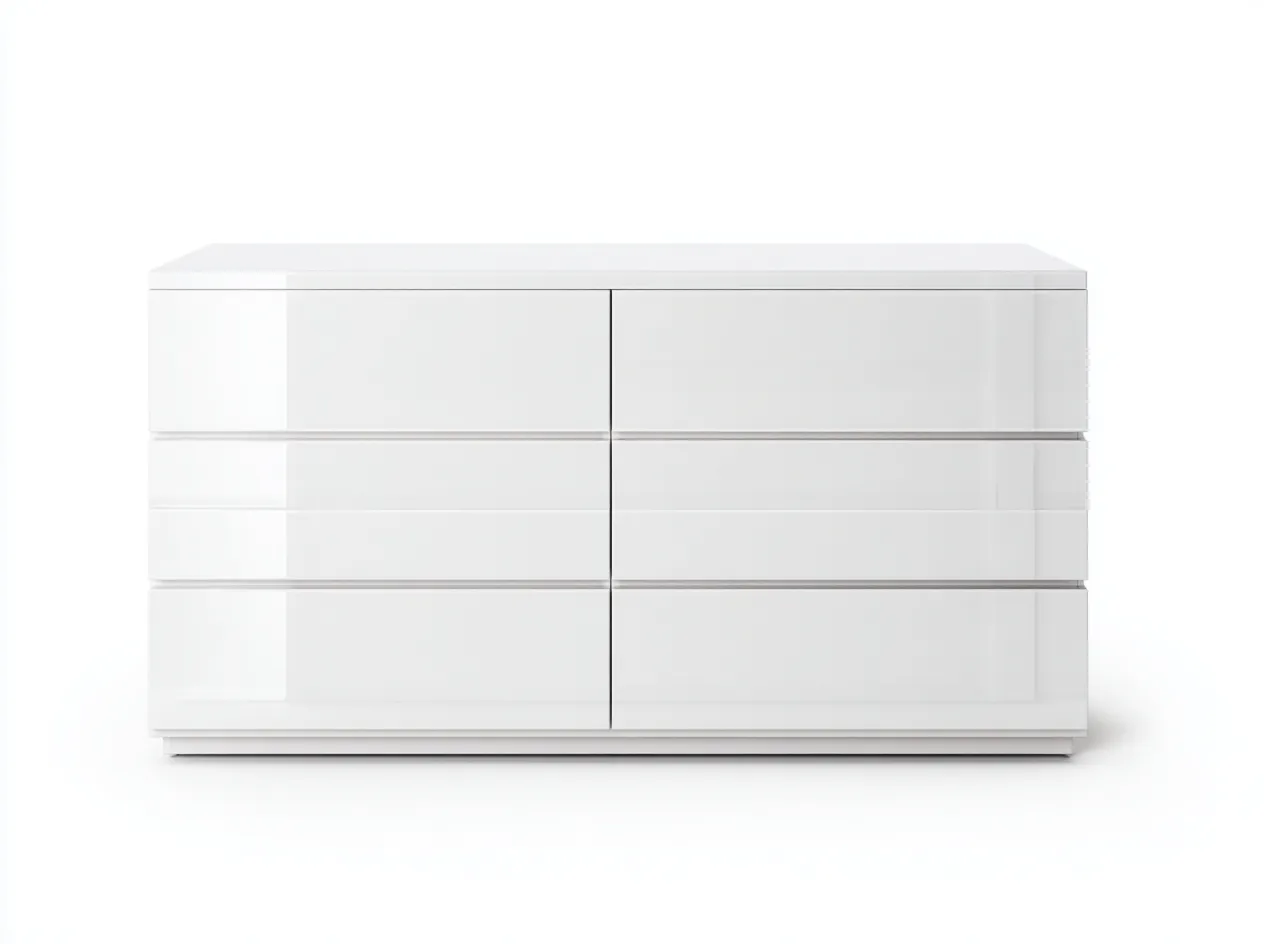 Commode moderne avec tiroirs pour chambre 150x45x75 cm - blanc - design contemporain-Cozymyhub