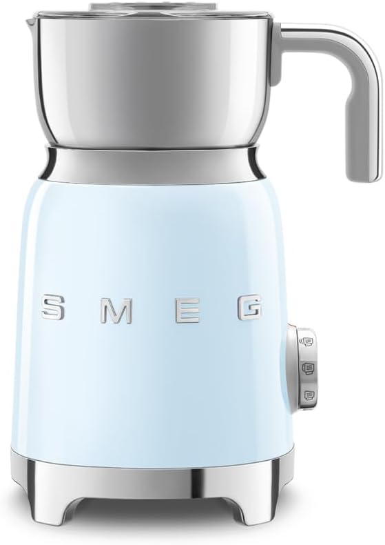 Smeg Milchaufschäumer im 50er-Jahre-Stil, Pastellblau – Automatisch