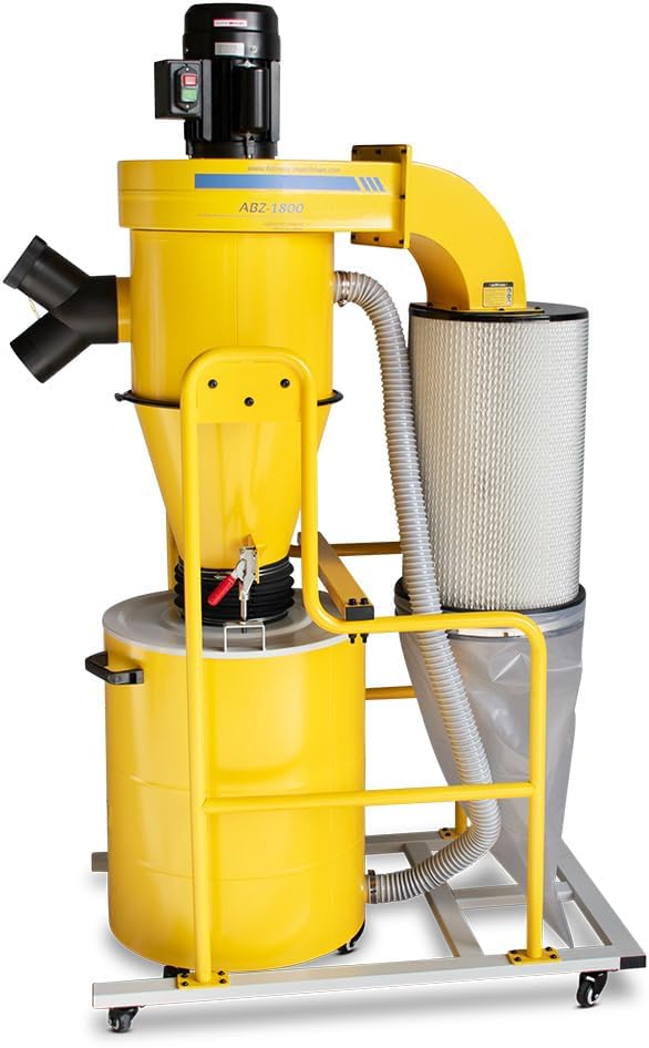 BAMATO Zyklonabsaugung ABZ-1800 (230V) 56/95 Liter Füllmenge Luftleistung: 1150  – Automatisch