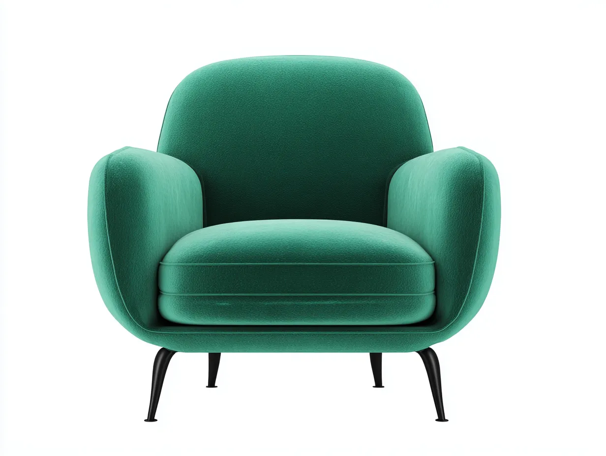 Sessel-Stoff-Metall-78x82x76 cm-Grün-moderner Stil-Loftgetnest