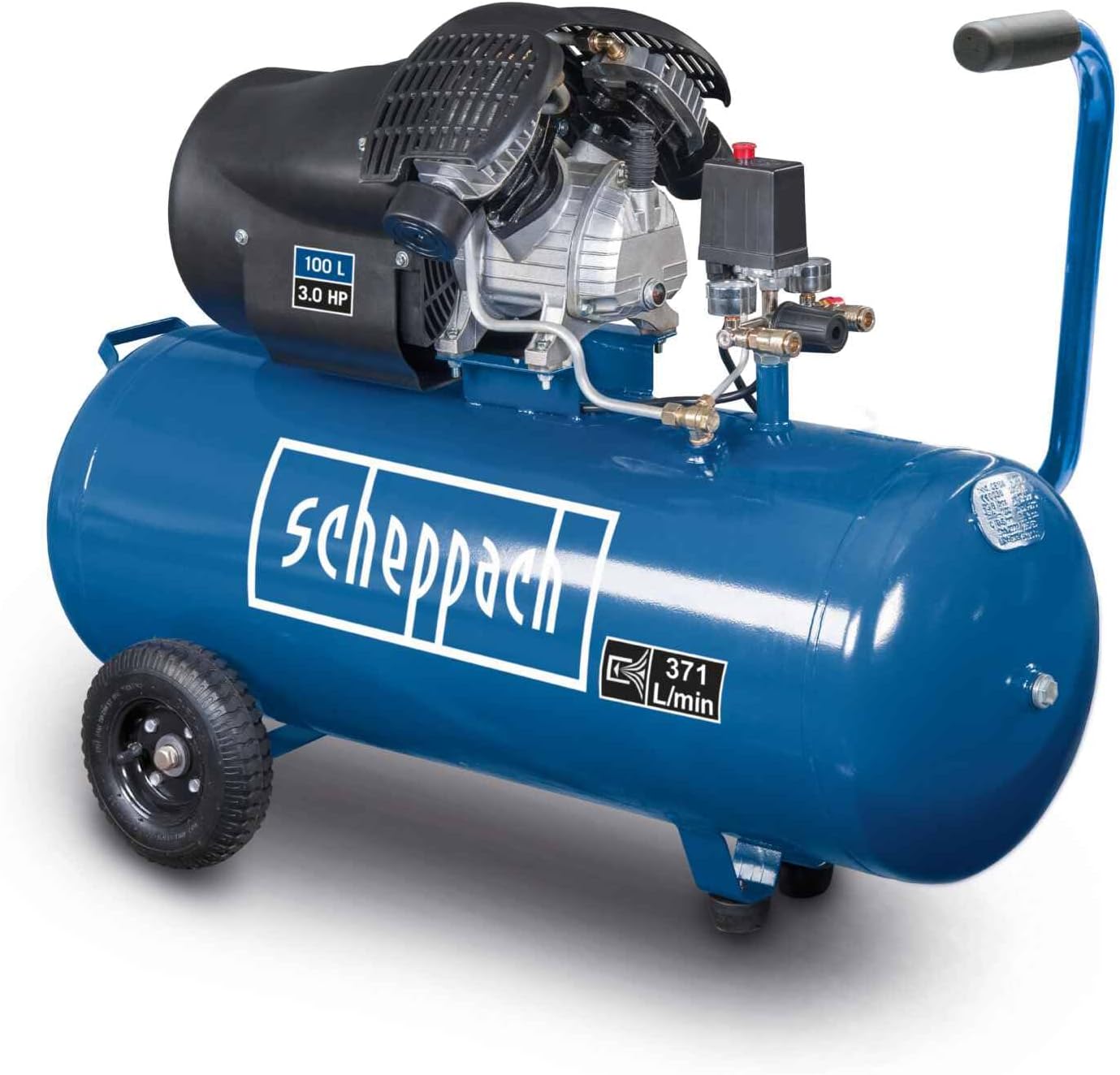 Scheppach Druckluft Kompressor HC120DC ölgeschmiert  und  langlebig 2200W Leistu – Automatisch