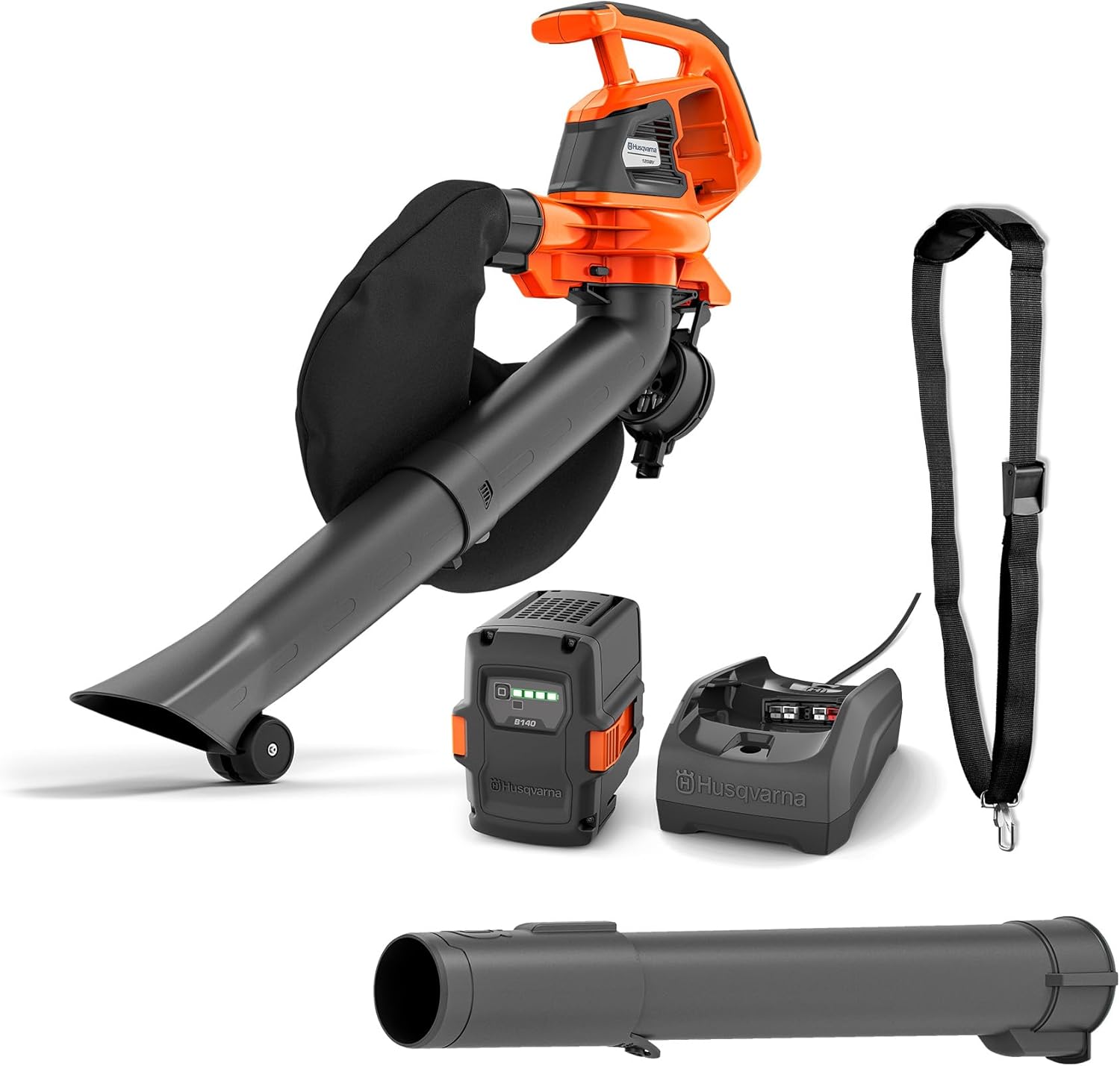 Husqvarna 120iBV Akku-Laubbläser - kabellos 36V, inkl. Akku und Ladegerät, 10 N  – Automatisch