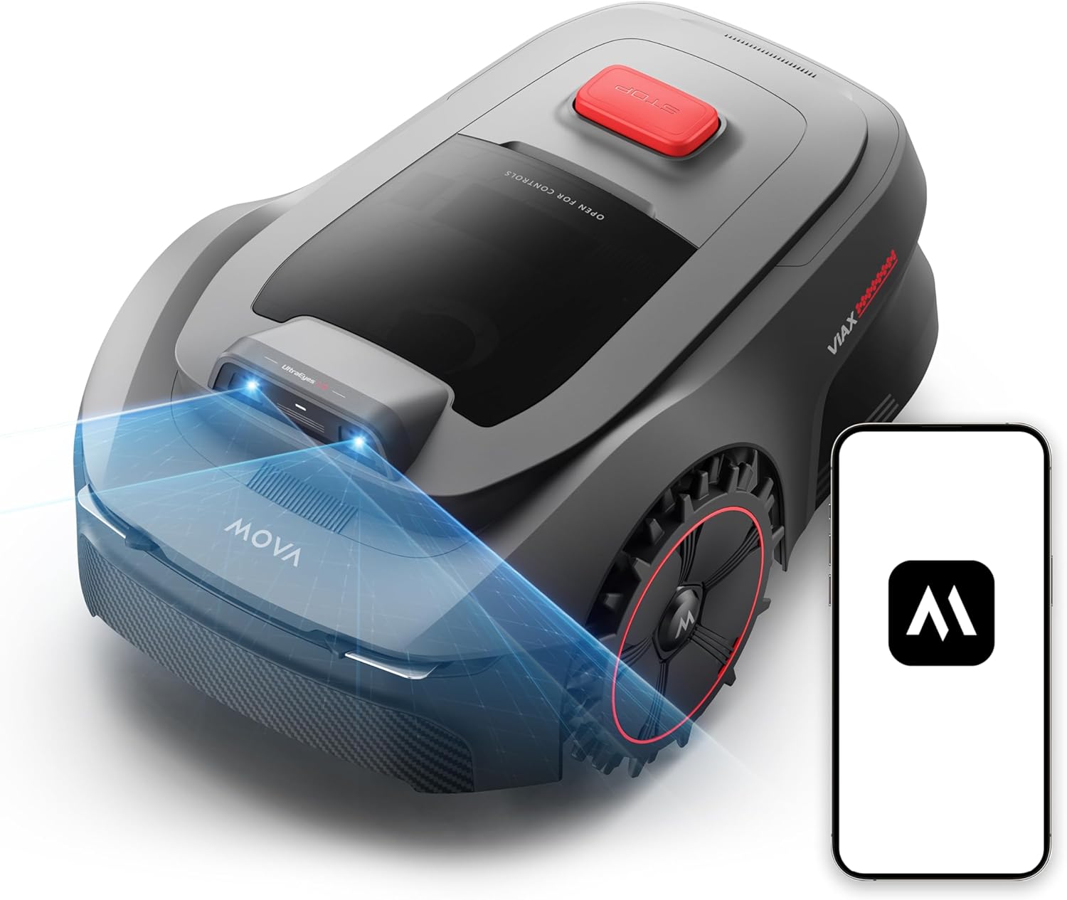 MOVA ViAX 250 Mähroboter Ohne Begrenzungskabel, Empf. 250m2, KI-unterstützte Aut – Automatisch