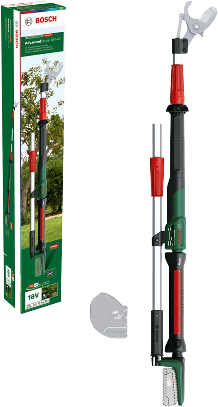 Bosch Akku-Gartenschere AdvancedPrune 18V-45 (für müheloses Schneiden von Ästen  – Automatisch
