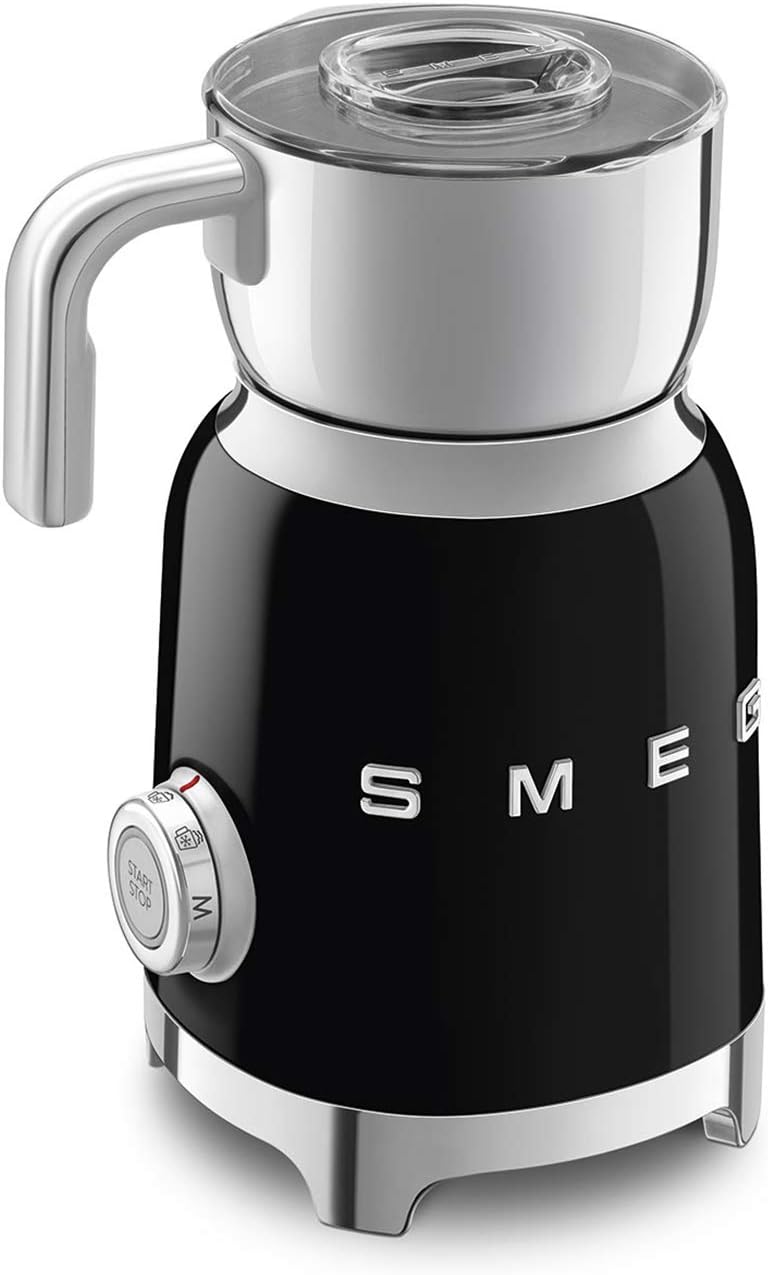 Smeg, Multifunktions MFF01CREU, Milchaufschäumer, mit Induktionssystem, 6 vorein – Automatisch