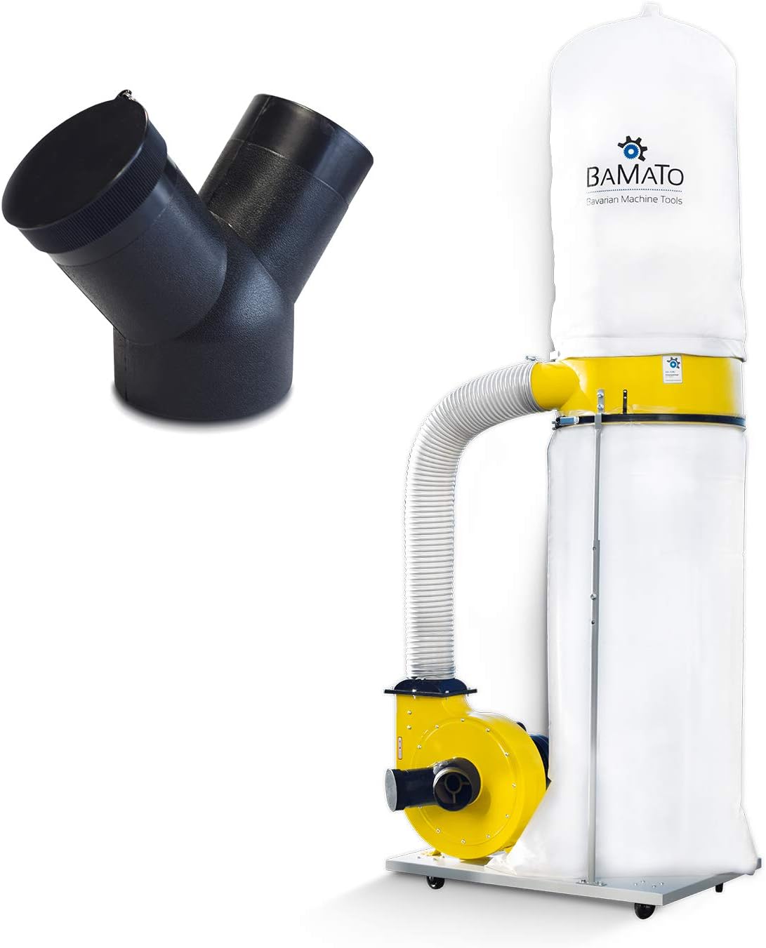 BAMATO Absauganlage AB-2530 inkl. Y-Adapter 400 V Elektromotor 1500 W Motorleist – Automatisch