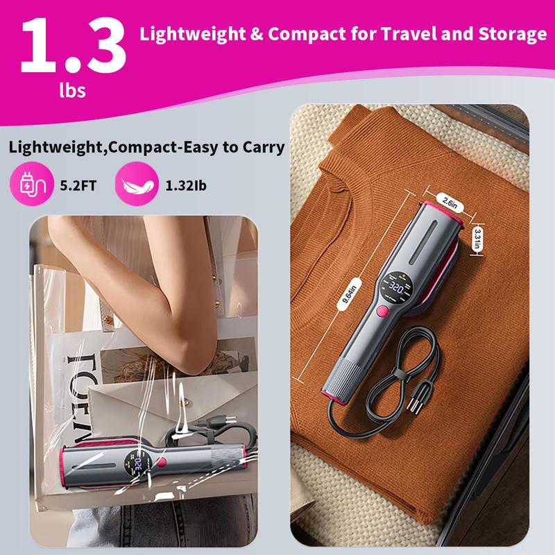 EricCherry Garment Steamer for Clothes, Portable Travel Clothing Steamer Iron, 7 Mode with LED Display, 5s Fast Heating, 90° Swivel Handle, New Year Gift