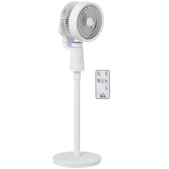  10" Pedestal Fan, 70°+90° Oscillating Air Circulation Fan with 3 Speeds, Dense Mesh, Easy Assembly, for Home Office, Bedroom