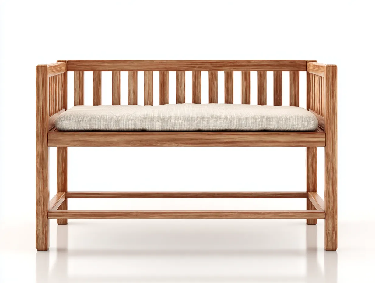 Panche da giardino - legno massello-tessuto - 132x58x88 cm - naturale-beige - design moderno funzionale-Cozyuphut