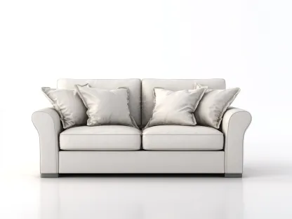 Canapé 2 places revêtement tissu et structure stable 185x95x88 cm - Beige - Design intemporel-Casauphut